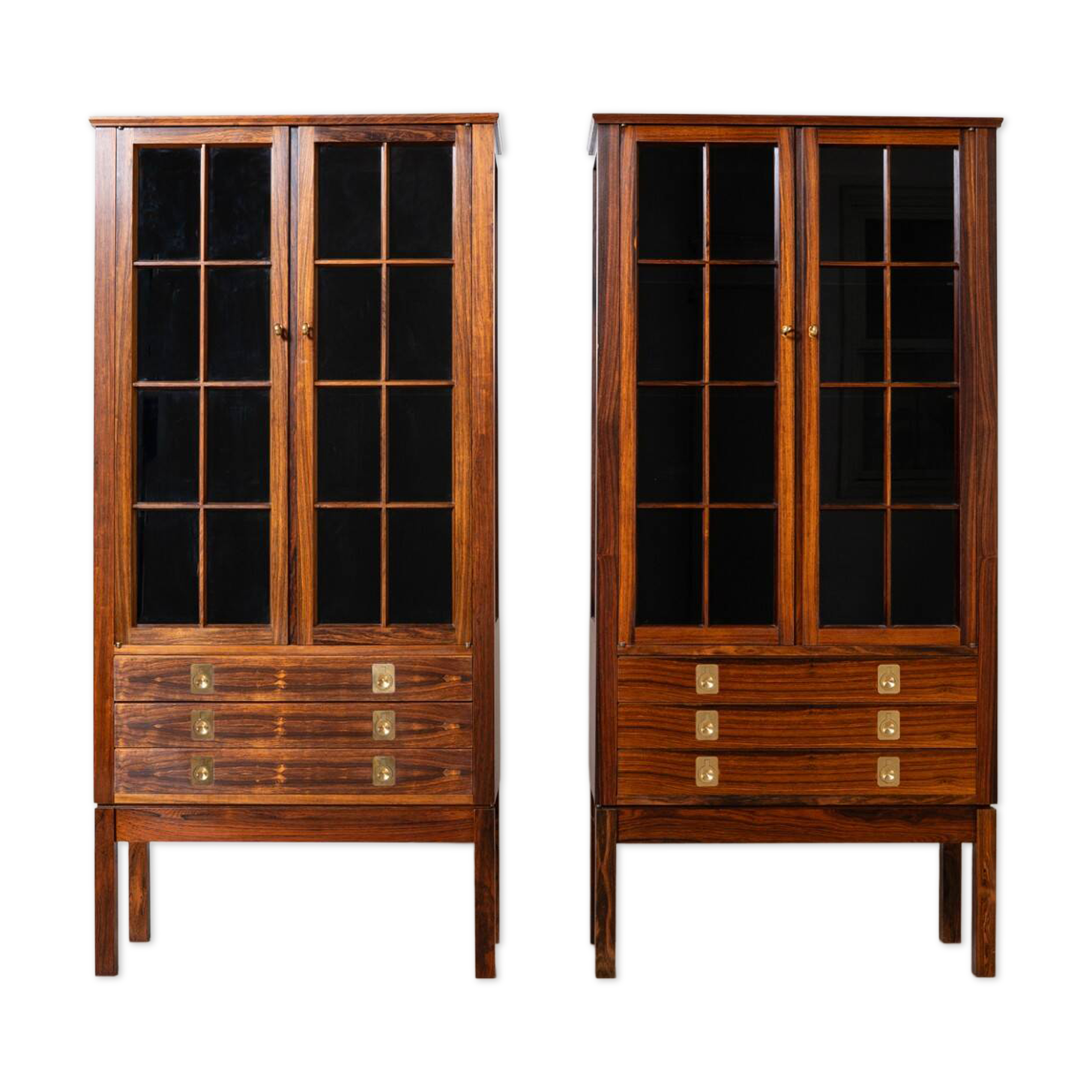 Pair of Vintage Display Cabinets by Bruksbo, Norway, 1960s