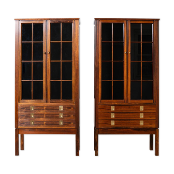 Paire de vitrines vintage par Bruksbo, Norvège, années 1960