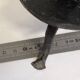 Vintage brutalist wrought iron candlestick