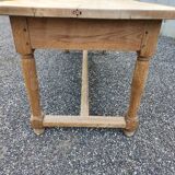 Table de ferme en chêne brut, XIXème