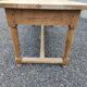 Table de ferme en chêne brut, XIXème