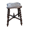 13 oak louis style stool