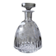 Antique cut and engraved crystal carafe with floral decoration, Bohemia, 19th-20th century.