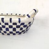 Vintage woven ceramic basket