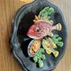 Palissy Vallauris majolica wall plate circa 1950