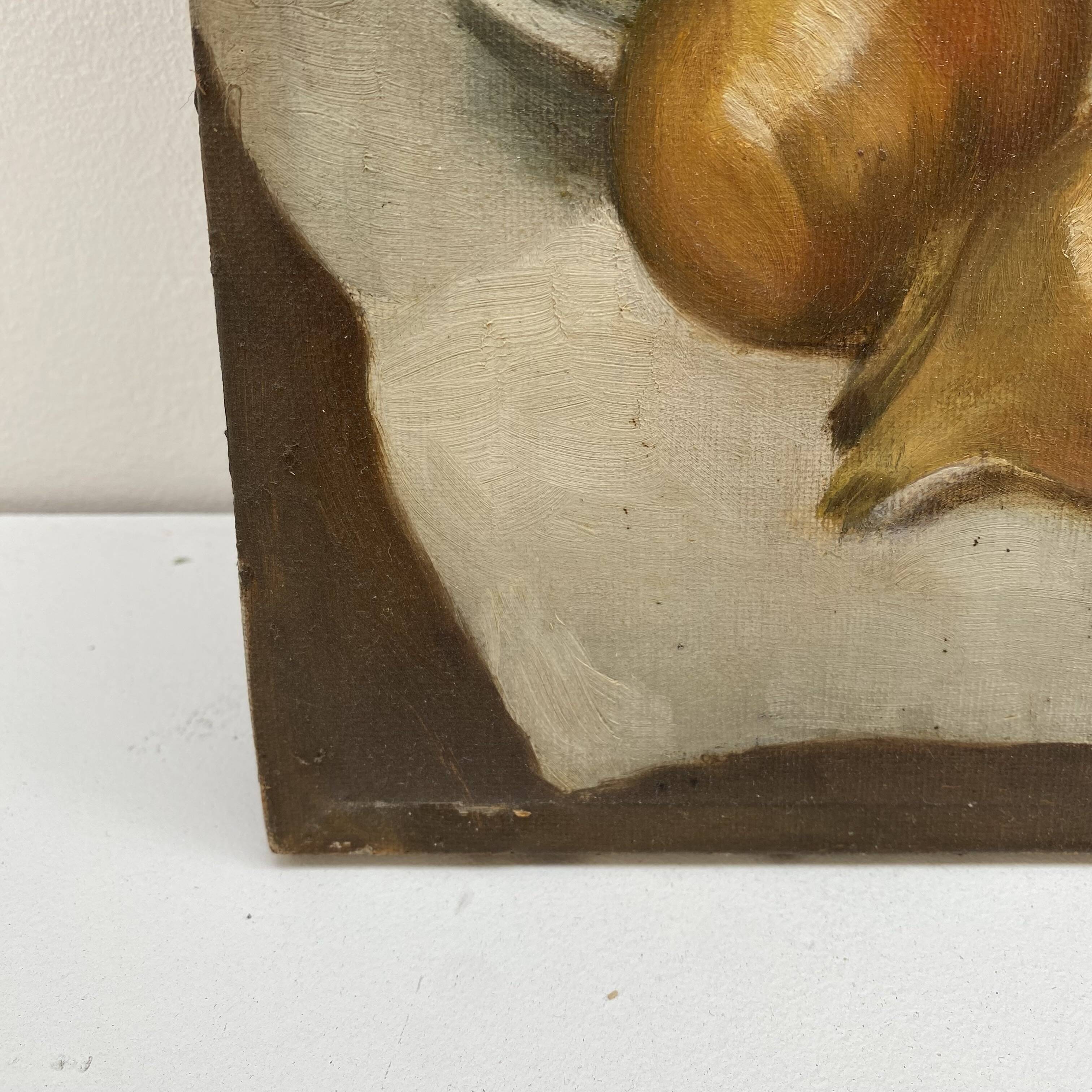 Old oil on canvas still life