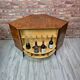 Rare Mid-Century Modern Walnut Corner Bar Cabinet with Revolving Carousel -