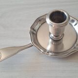 Christofle silver metal candle holder
