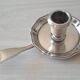 Christofle silver metal candle holder