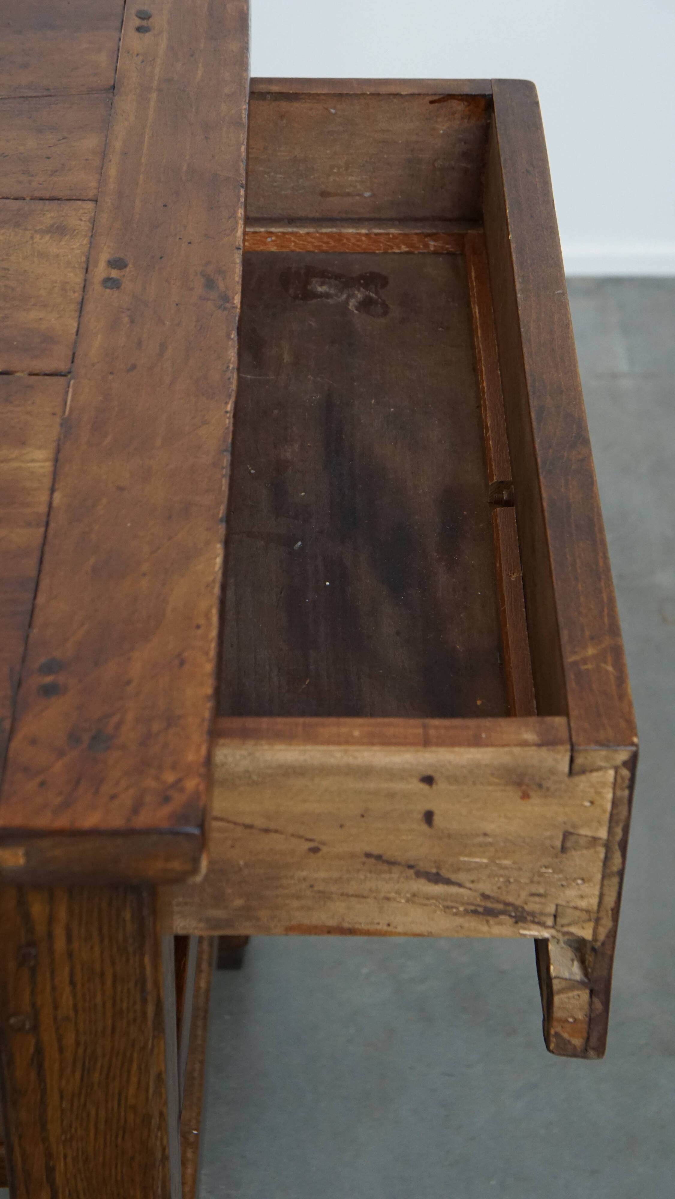 Antique French Dining Table in Fruitwood from the 18th Century