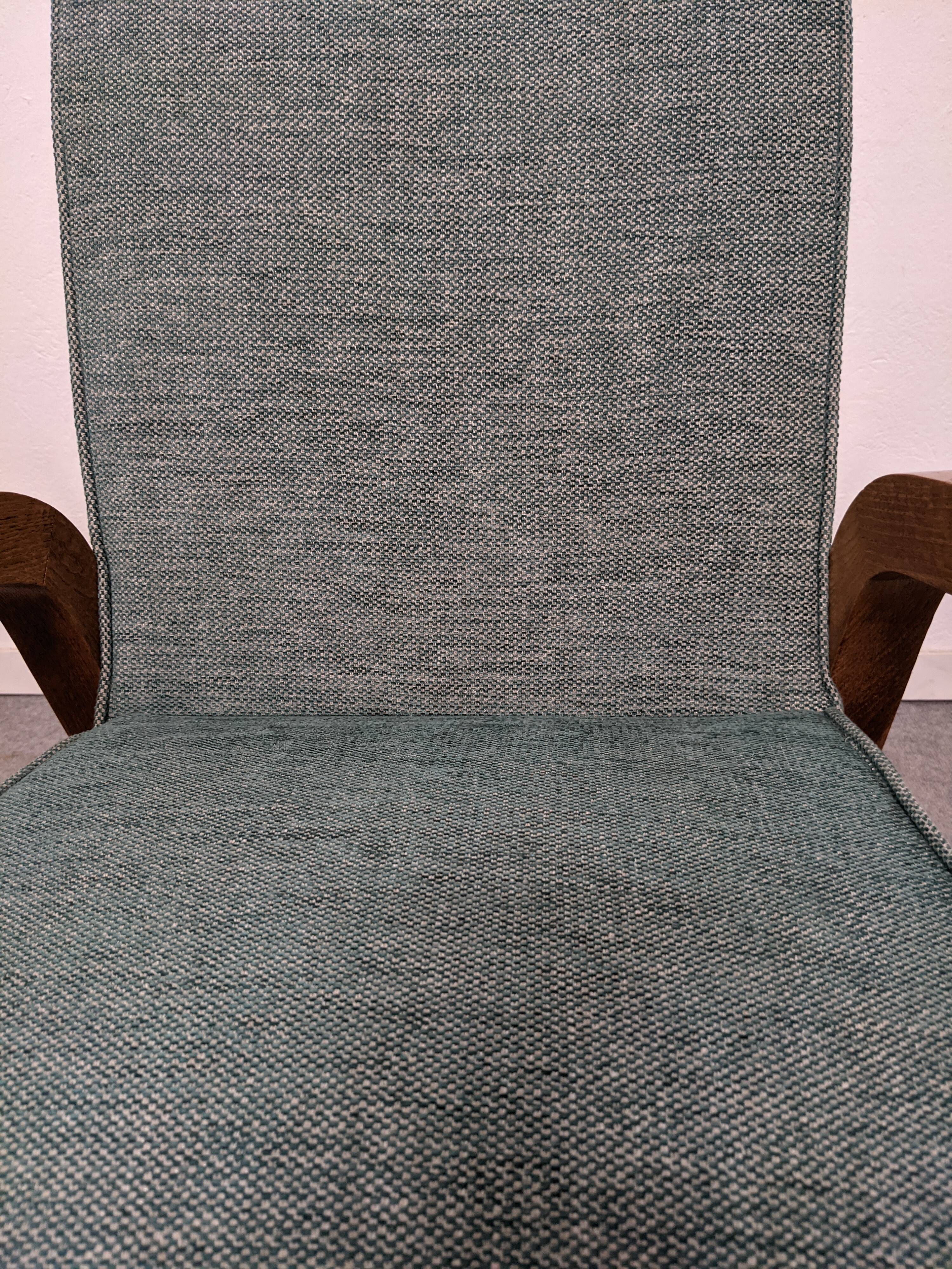 Pair of free span bridges armchairs from the 50s