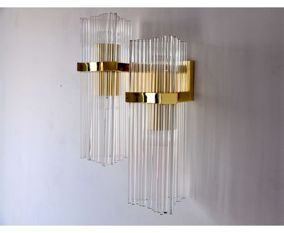 Double sconce from maison Sciolari for Lightolier, 1970