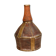 Old terracotta and brass bottle