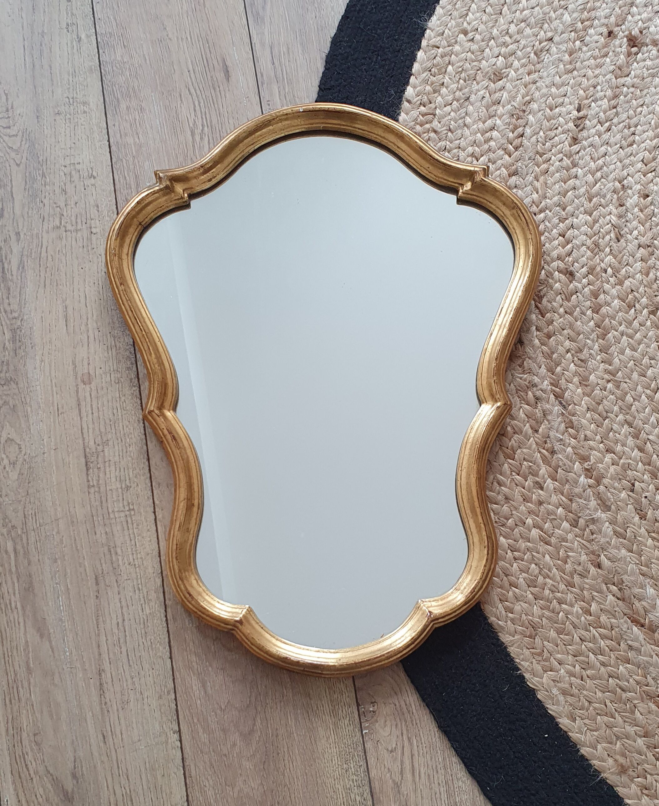 Gilded wooden mirror 60cm