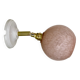 Vintage glass globe wall light from Clichy in pink.