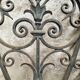 Old iron door grille window grille
