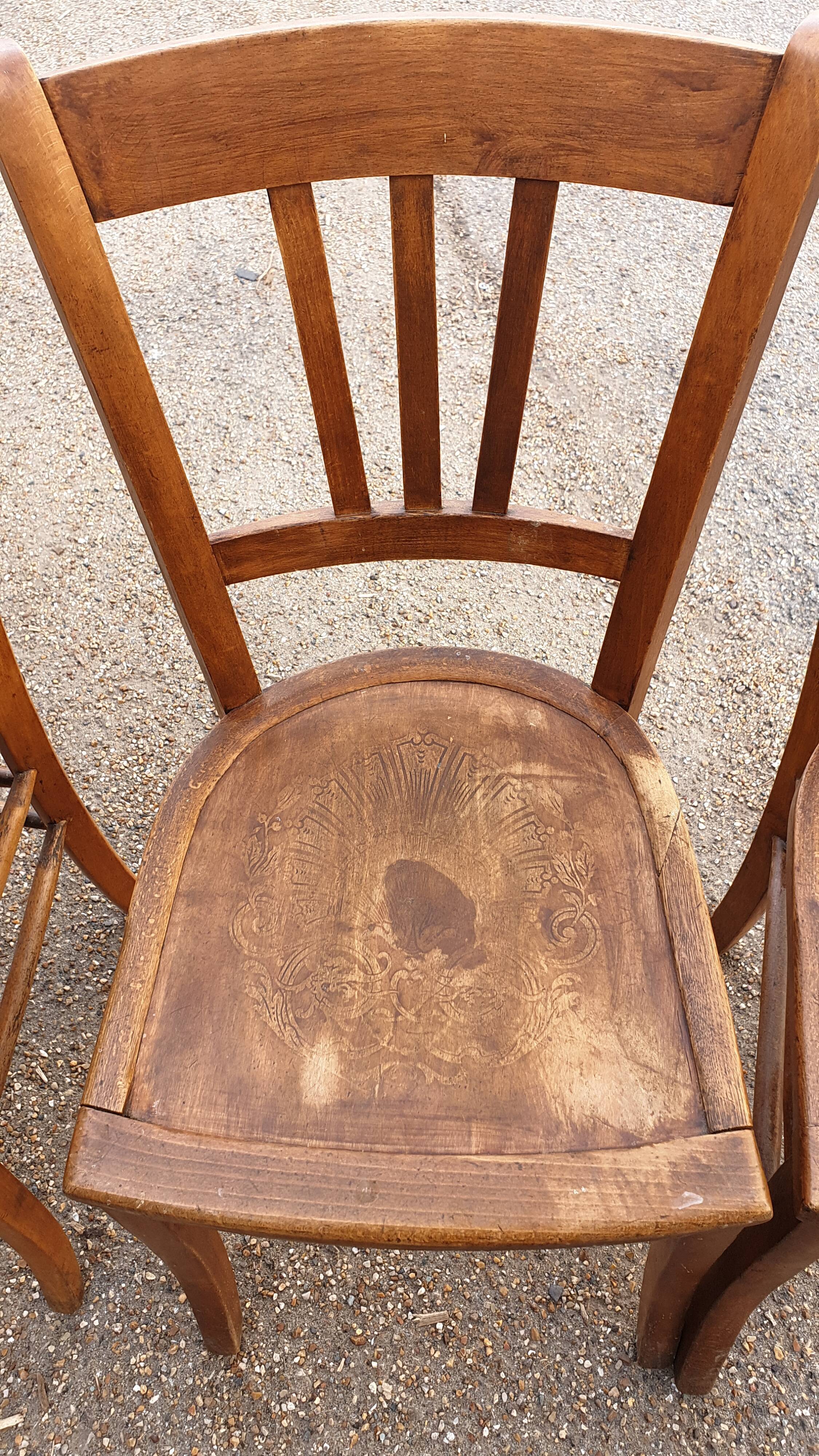Set of 3 bistro chairs