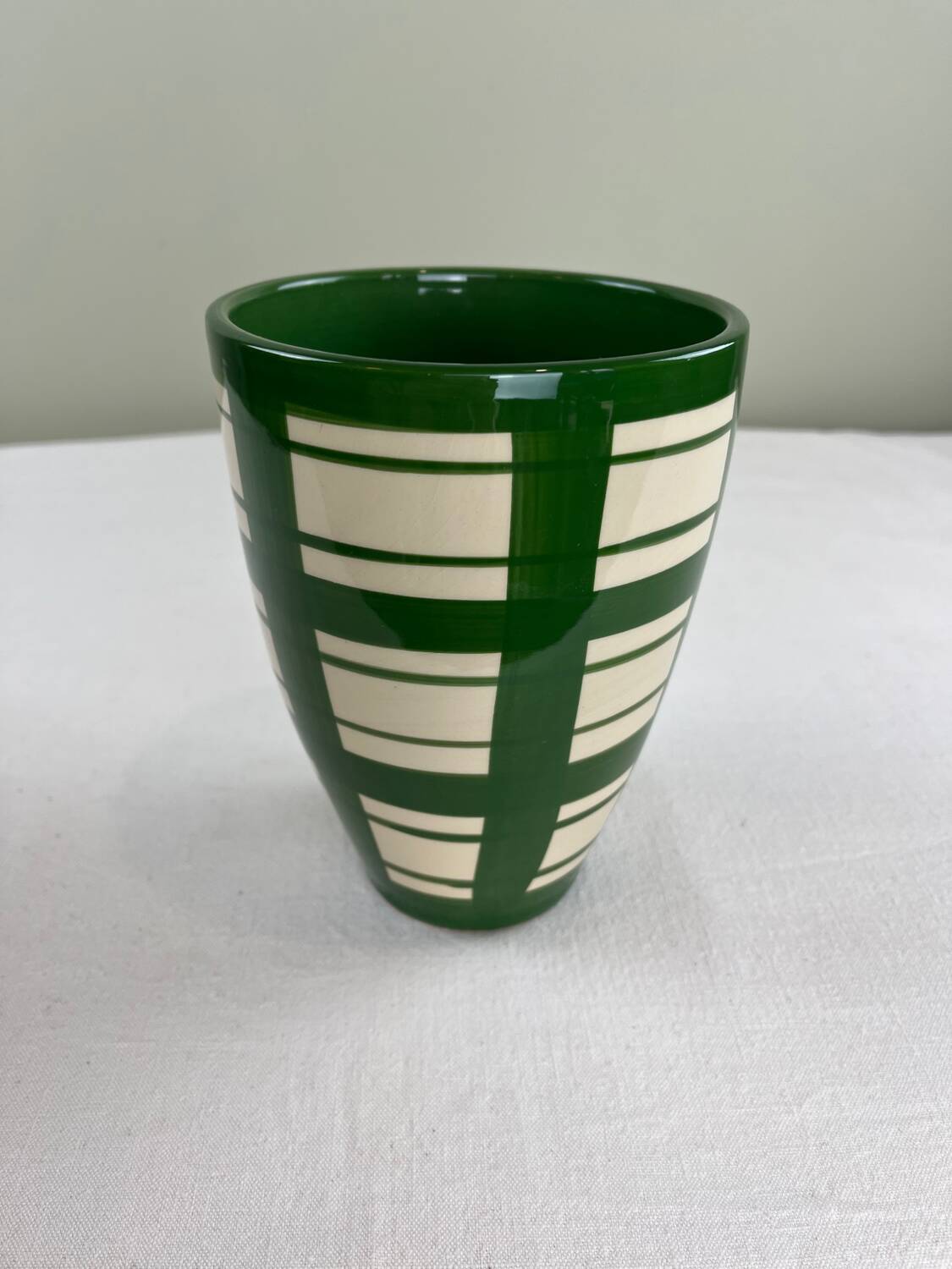 Checked vase
