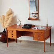 Bureau danois en teck vintage – Domino Møbler (années 60)