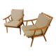 Pair of "boomerang" armchairs by Antonin Suman for TON "Thonet" 1960
