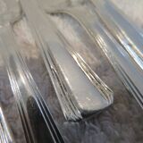 12 silver plated cake forks, Ercuis Compiègne, 13.7cm