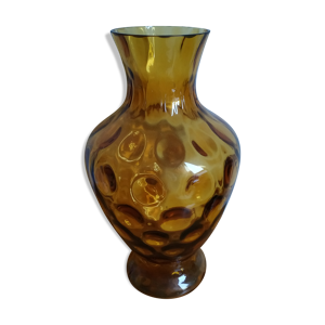 Vase empoli à facettes
