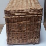 Wicker trunk L75xH53xD48 vintage