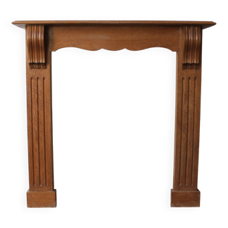 Manteau de cheminée en chêne, style Empire.