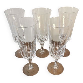 Vintage champagne flutes