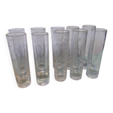 Blown glass bubble vases