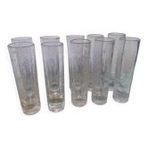 Vases en verre soufflé bullé
