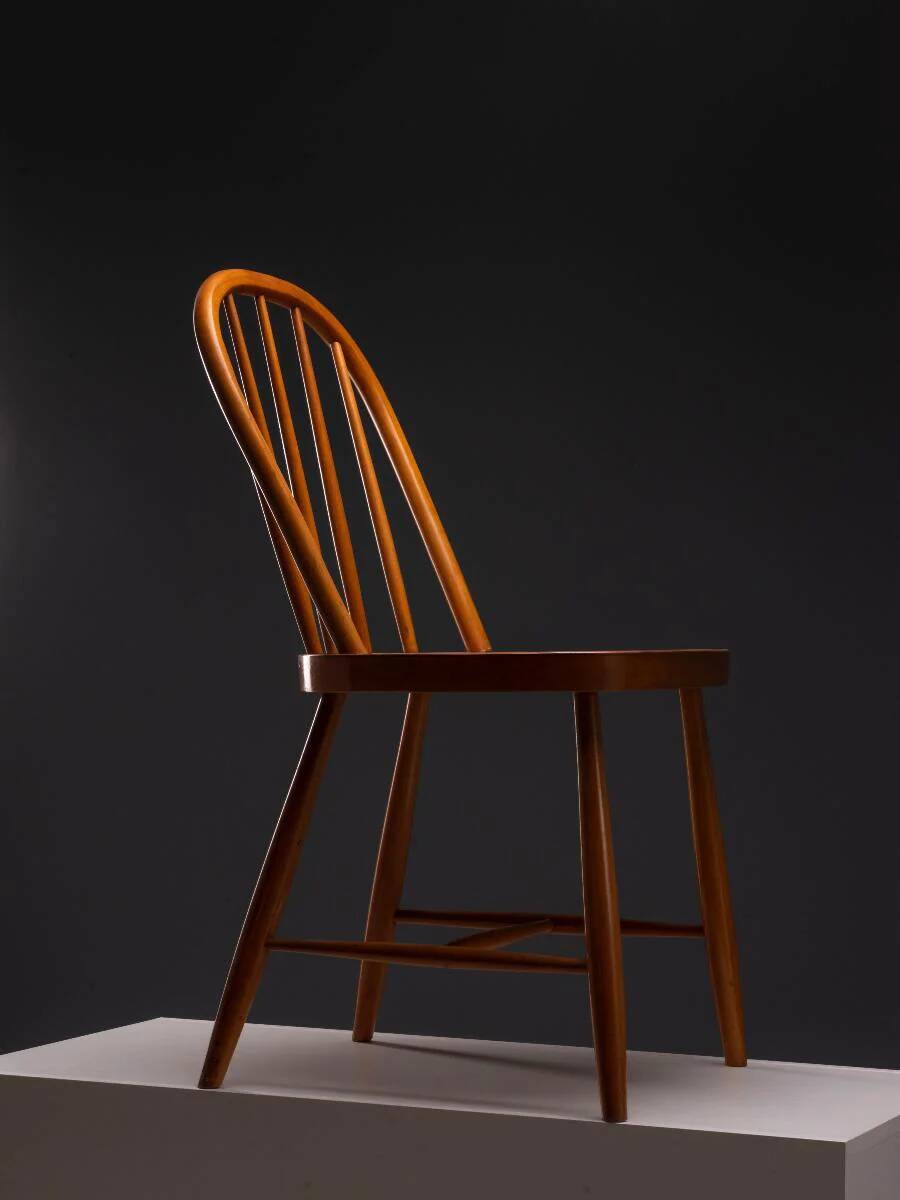 Set of four dining chairs, 1960s–70s