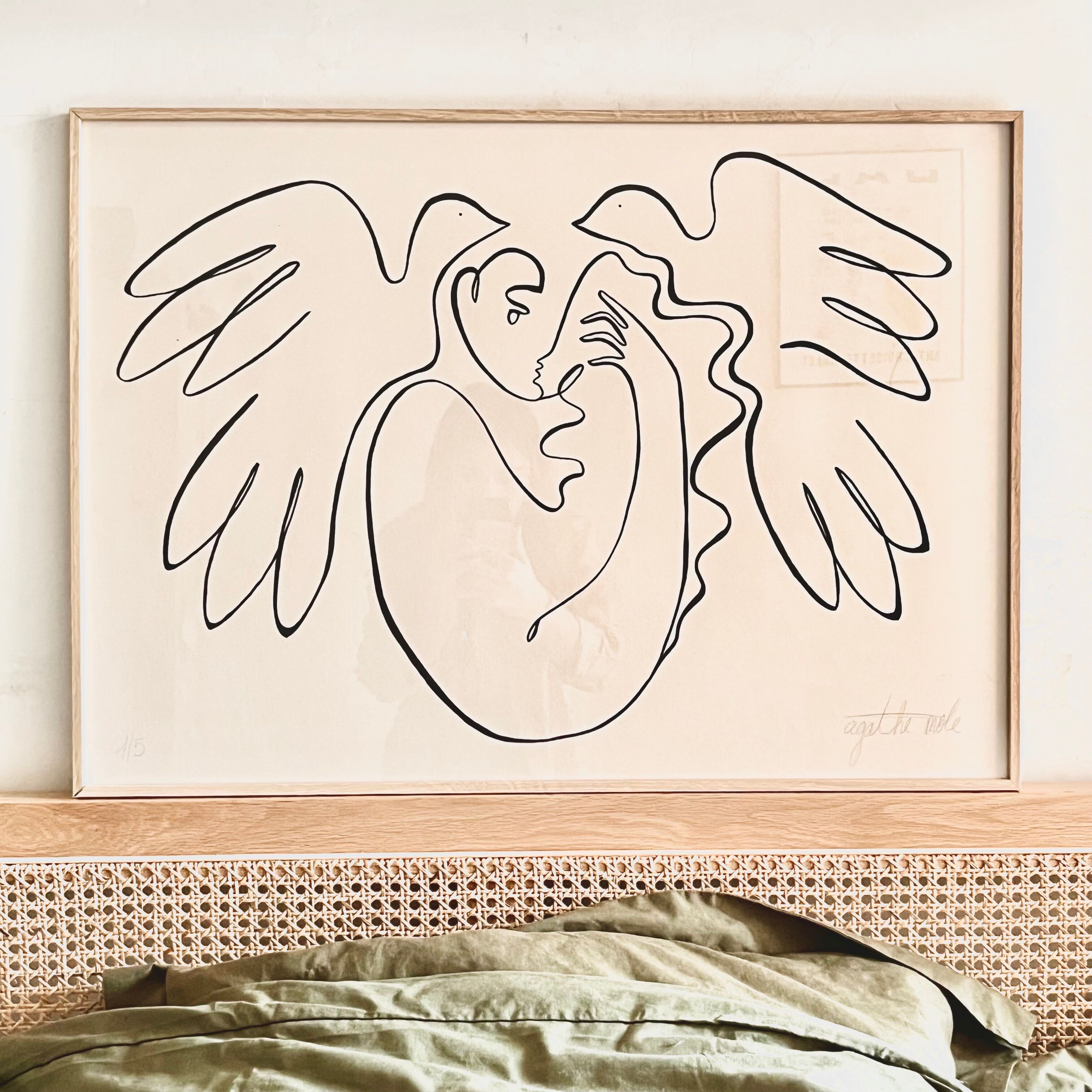 “The sunrise of Héméré”, 2023, format 50 x 70 cm by Atelier Agapé