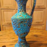 Fat lava blue jug vase large model