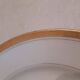 Porcelain plate with gold trim