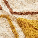 Berber carpet 120 x 170 cm white