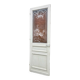 Engraved glass door, late 19th century.
