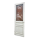 Engraved glass door, late 19th century.