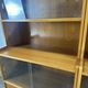 Pair of large vintage wooden display cabinets – 1960s/70s