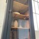 Old black storage window