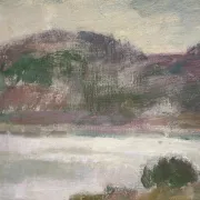 Large Original Swedish Oil on Canvas – "Early Morning" by Gunnel Forssell – Signed – Vintage and Framed – 83 × 50 cm (32.7" × 19.7")