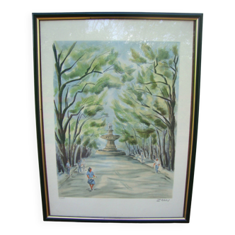 Lithograph signed zarov and numbered