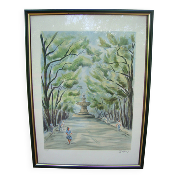 Lithograph signed zarov and numbered