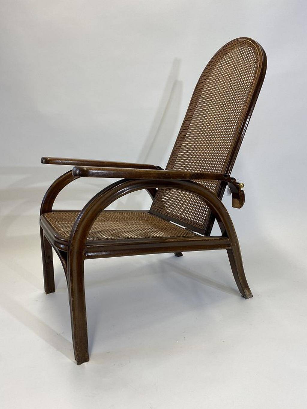 Adjustable chair Morris no. 6392 by Otto Prutscher for Thonet Austria