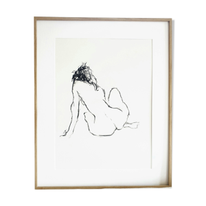 Tableau au fusain