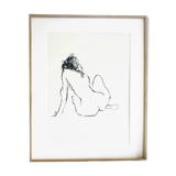 Charcoal painting