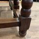 Solid wood farmhouse table with drop leaves