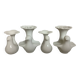 Four white bird candlesticks Arzberg Bareuther