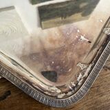 Silver-plated metal serving tray