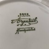 Tableware service plates and cups Argenteuil La Louvière Boch 1960